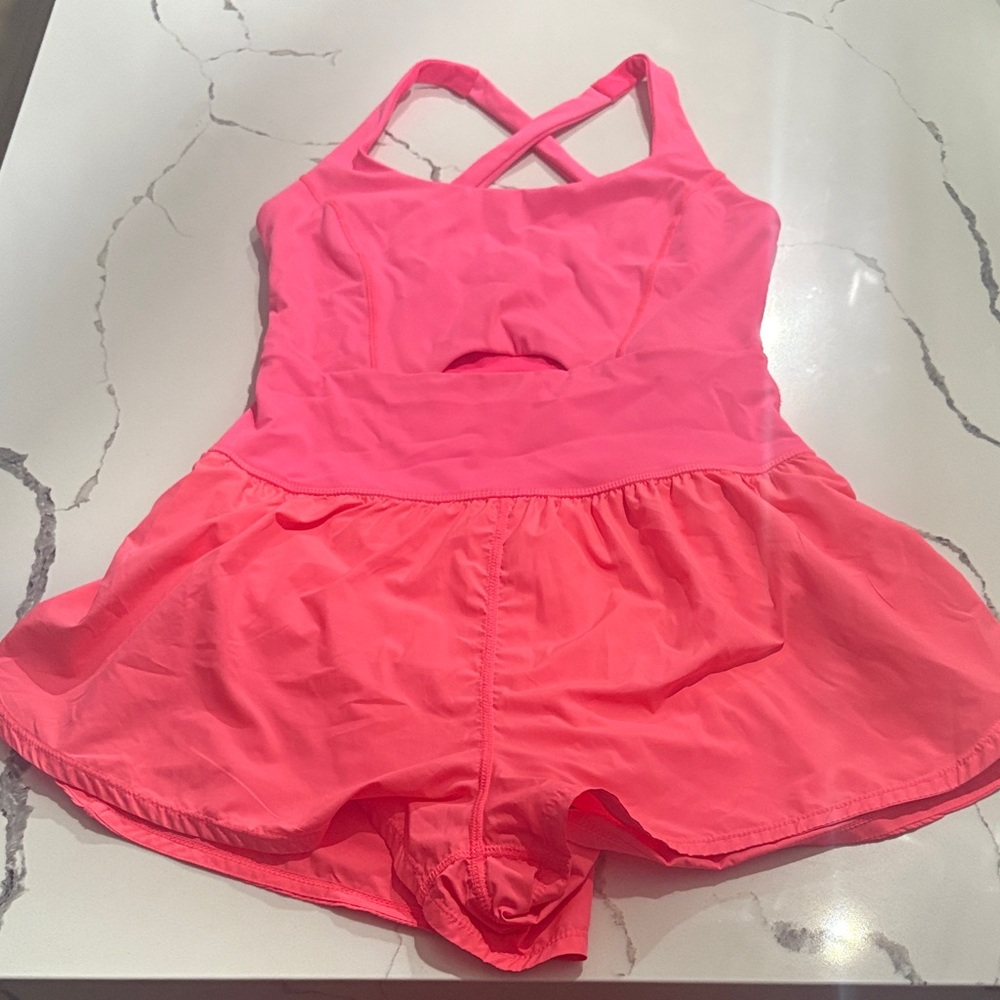 Free People Bright Pink Romper